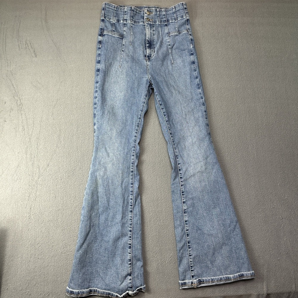 We The Free Jayde Flare Jeans In Sunburst Blue Size 31